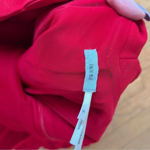 Urban Outfitters Kimchi Blue Red Scalloped Halter Mini Bodycon Dress Size Medium - Picture 5 of 7